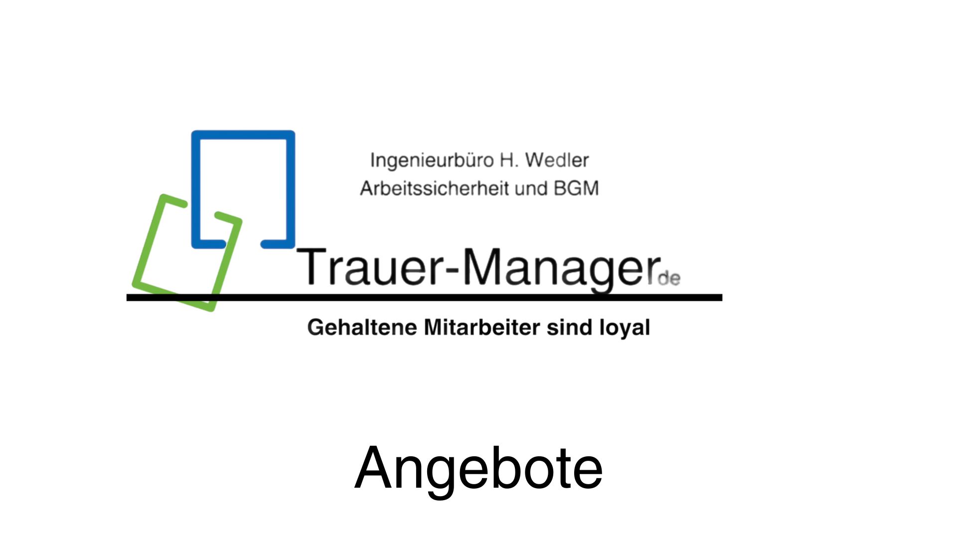 Trauermanager Angebote